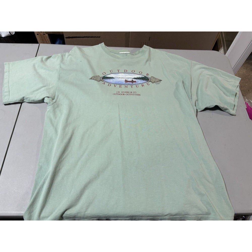 Vtg Jb Meyers Outfitters T Shirt Canoe  XL